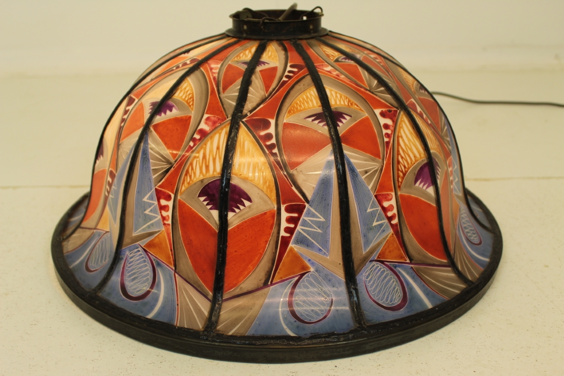 Gebrandschilderde Lamp Amsterdamse School