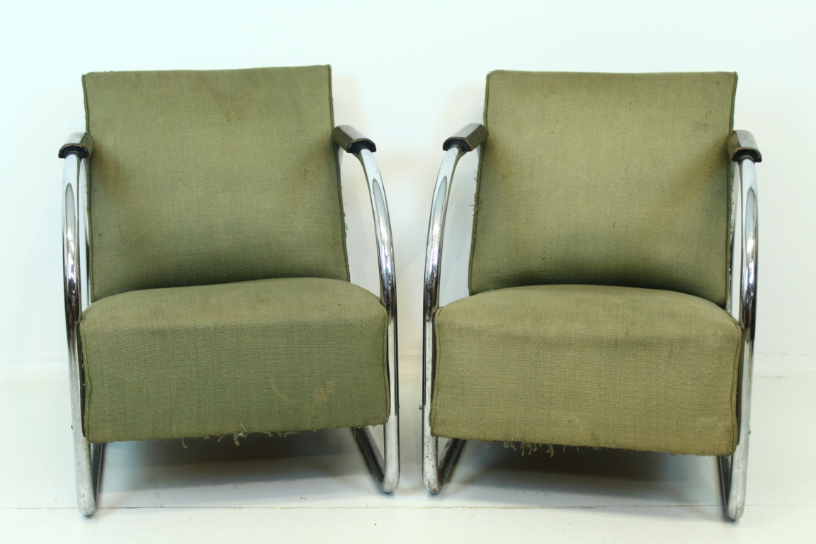 Modernistische fauteuils Frits Kuyken