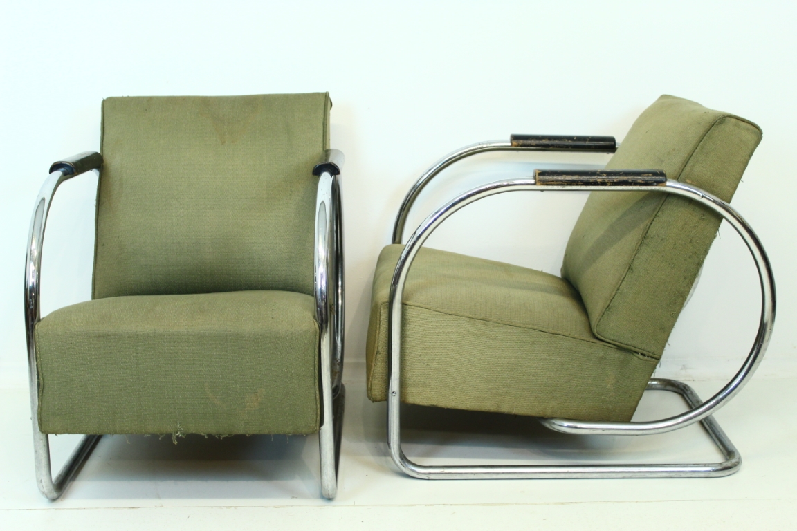 Modernistische fauteuils Frits Kuyken