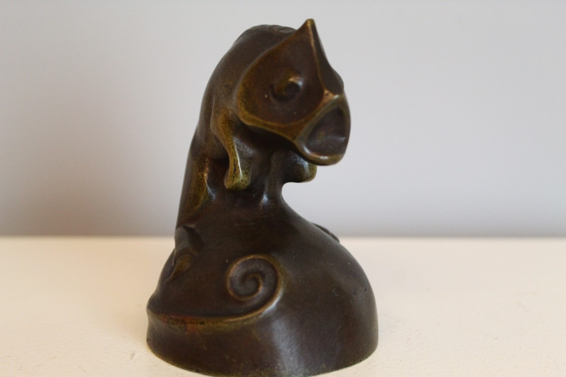 Brons beeldje kameleon Hildo Krop