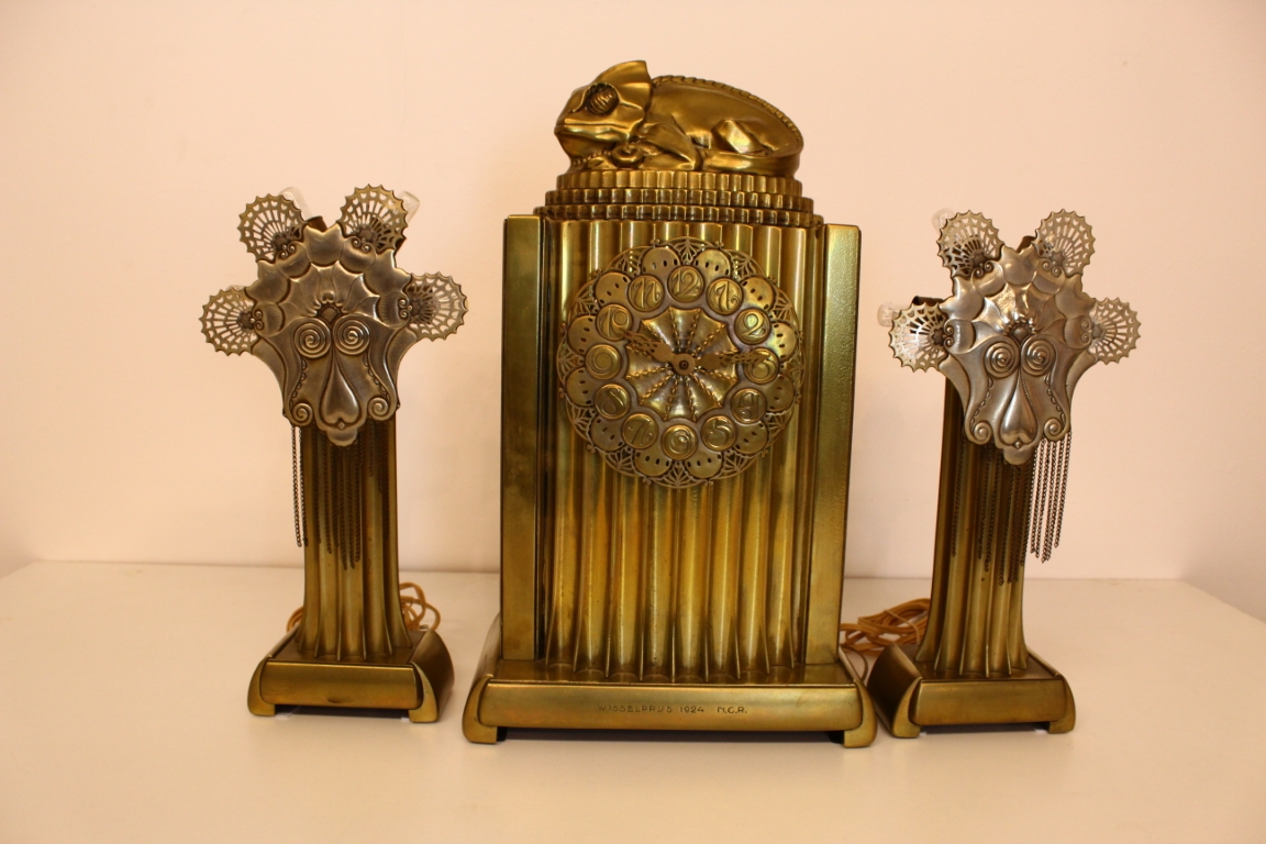 Bronzen klokkenstel Amsterdamse School
