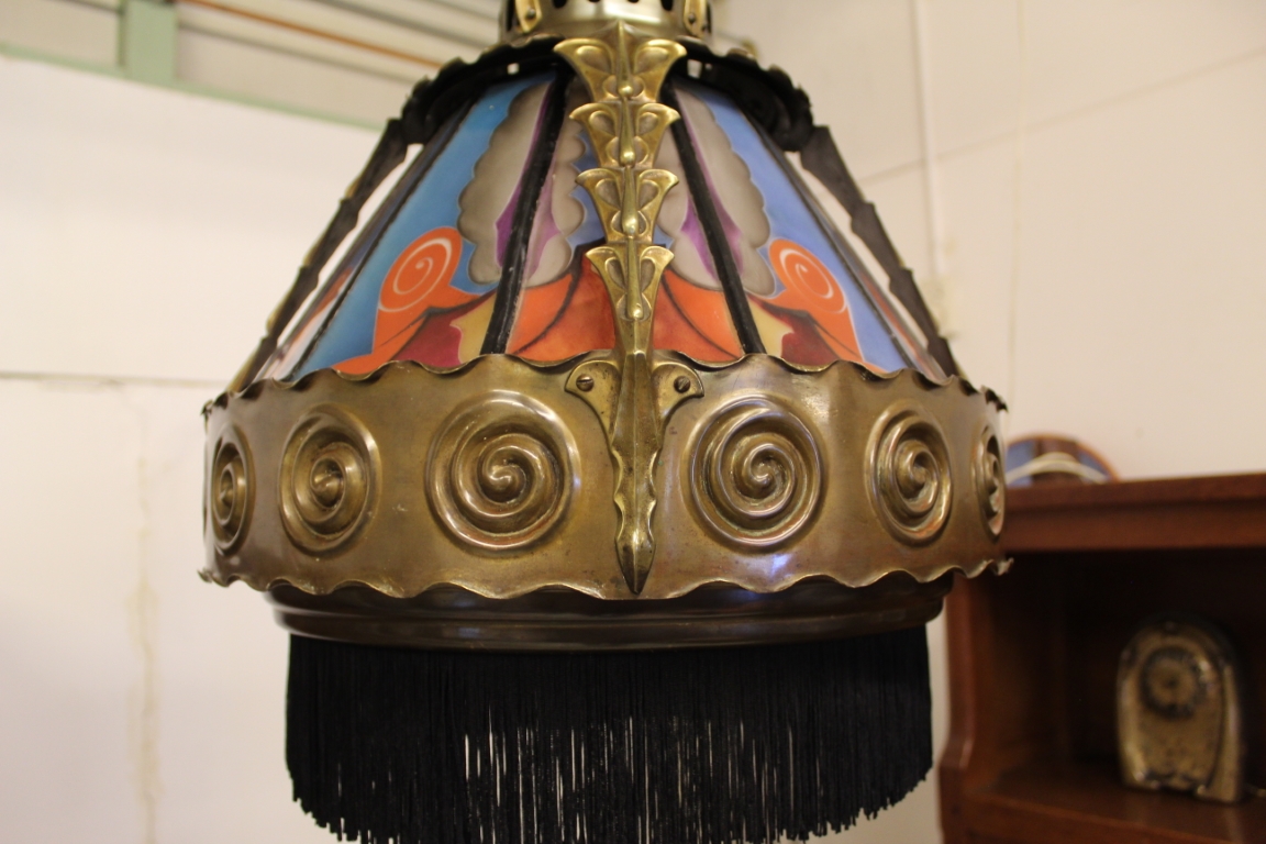 Amsterdamse School Hanglamp De Nieuwe Honsel