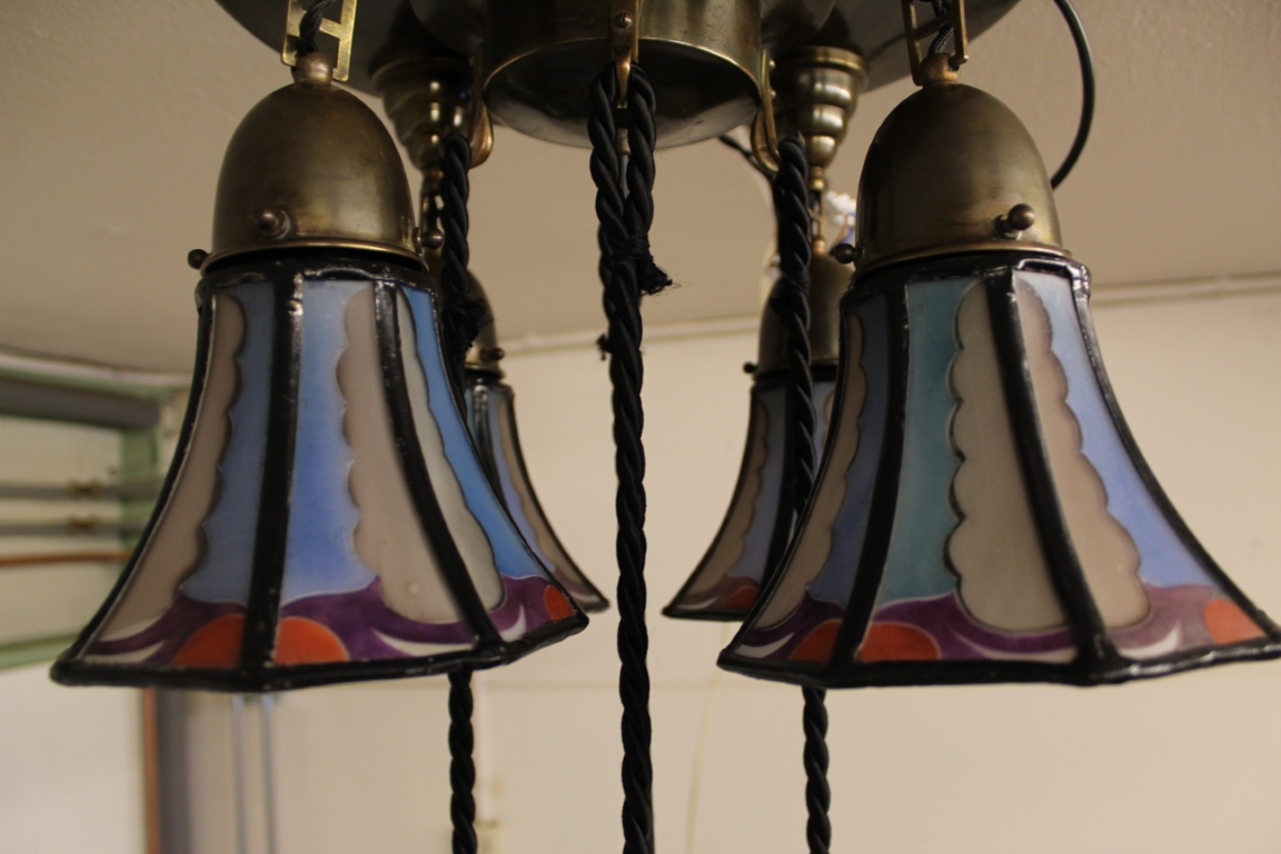 Amsterdamse School Hanglamp De Nieuwe Honsel
