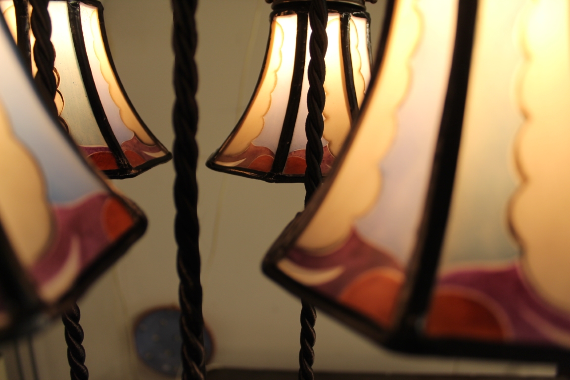 Amsterdamse School Hanglamp De Nieuwe Honsel