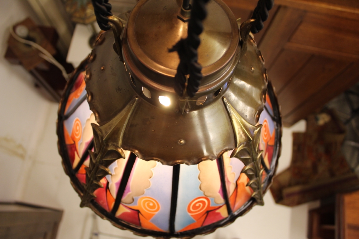 Amsterdamse School Hanglamp De Nieuwe Honsel