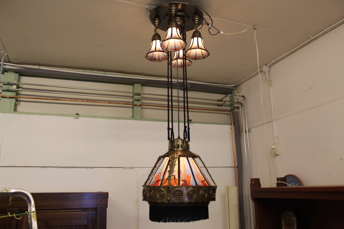 Amsterdamse School Hanglamp De Nieuwe Honsel