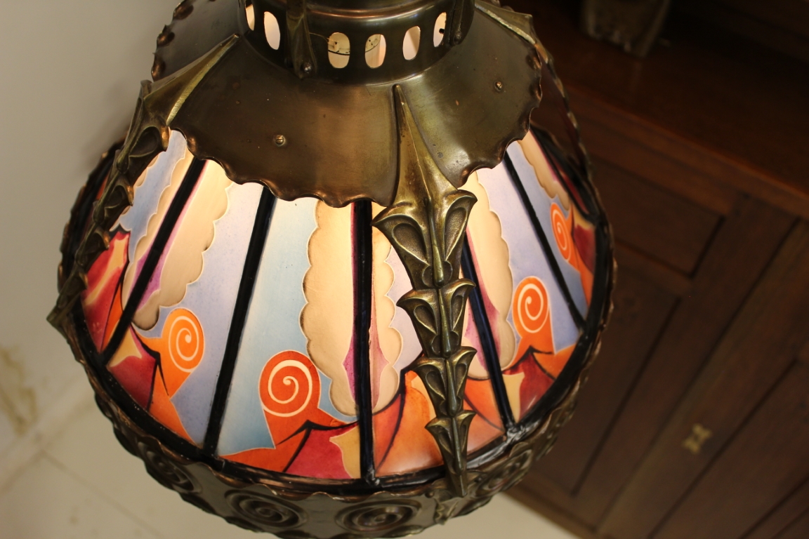 Amsterdamse School Hanglamp De Nieuwe Honsel