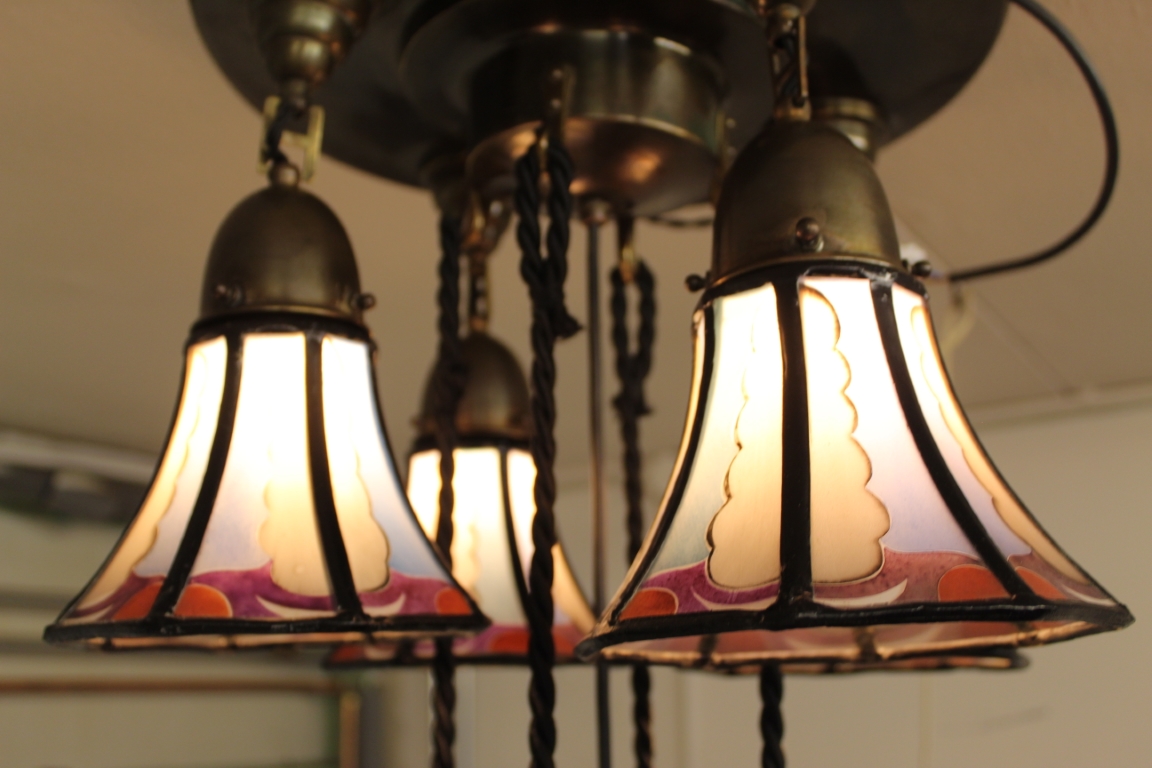 Amsterdamse School Hanglamp De Nieuwe Honsel