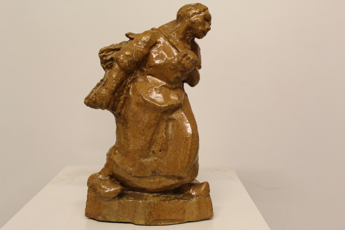 Beeld van gebakken klei Cornelis de Bruin