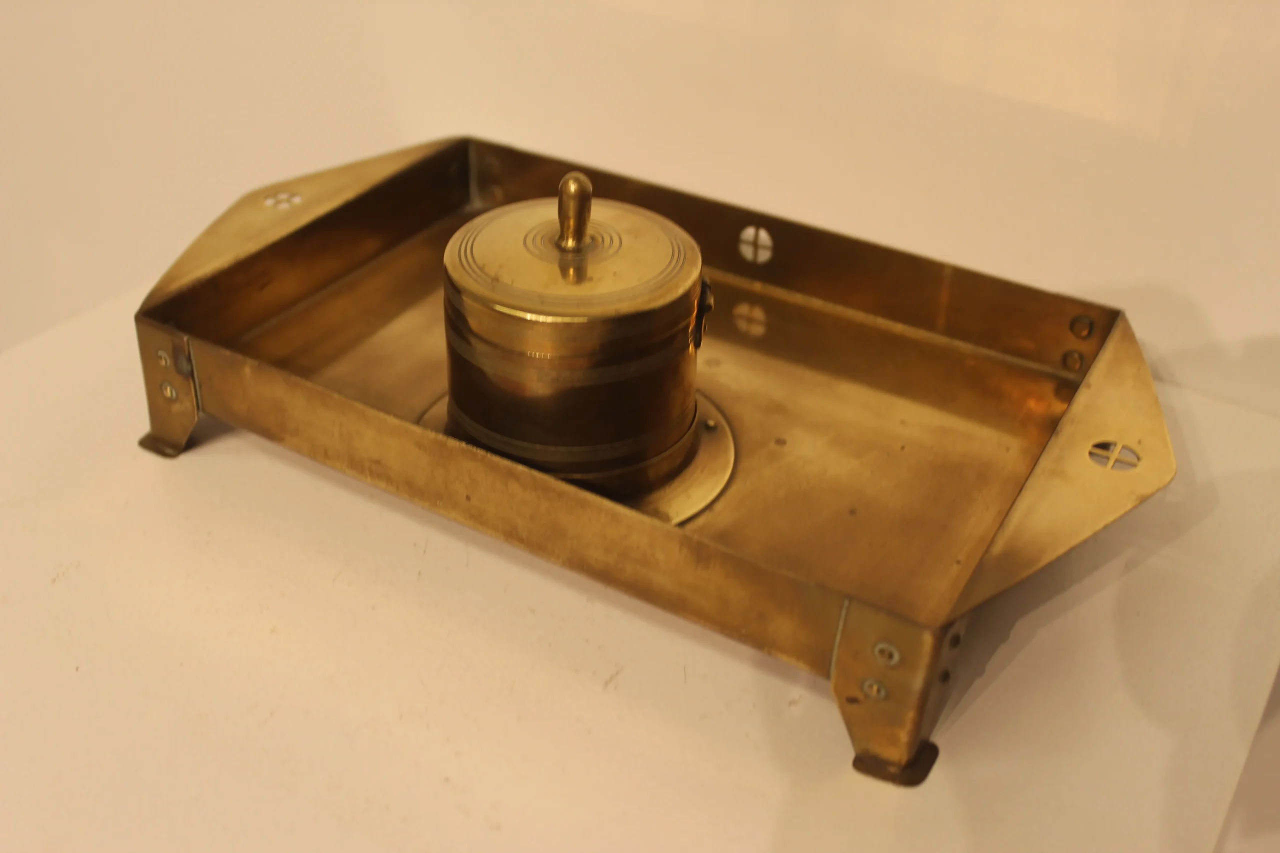 Koperen inktpot  J. Eisenloefel