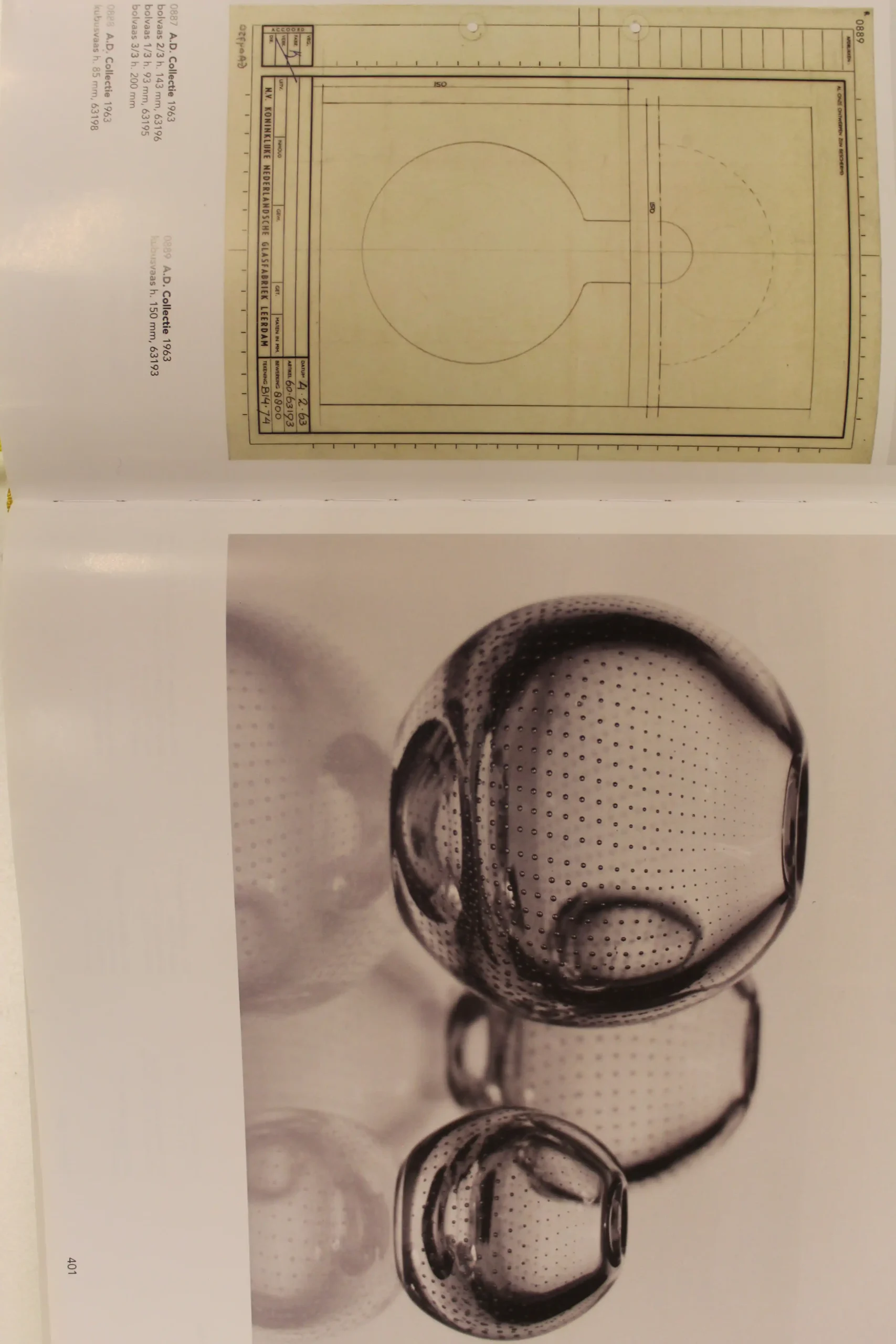 Leerdam spijkerbol A.D Copier (klein)