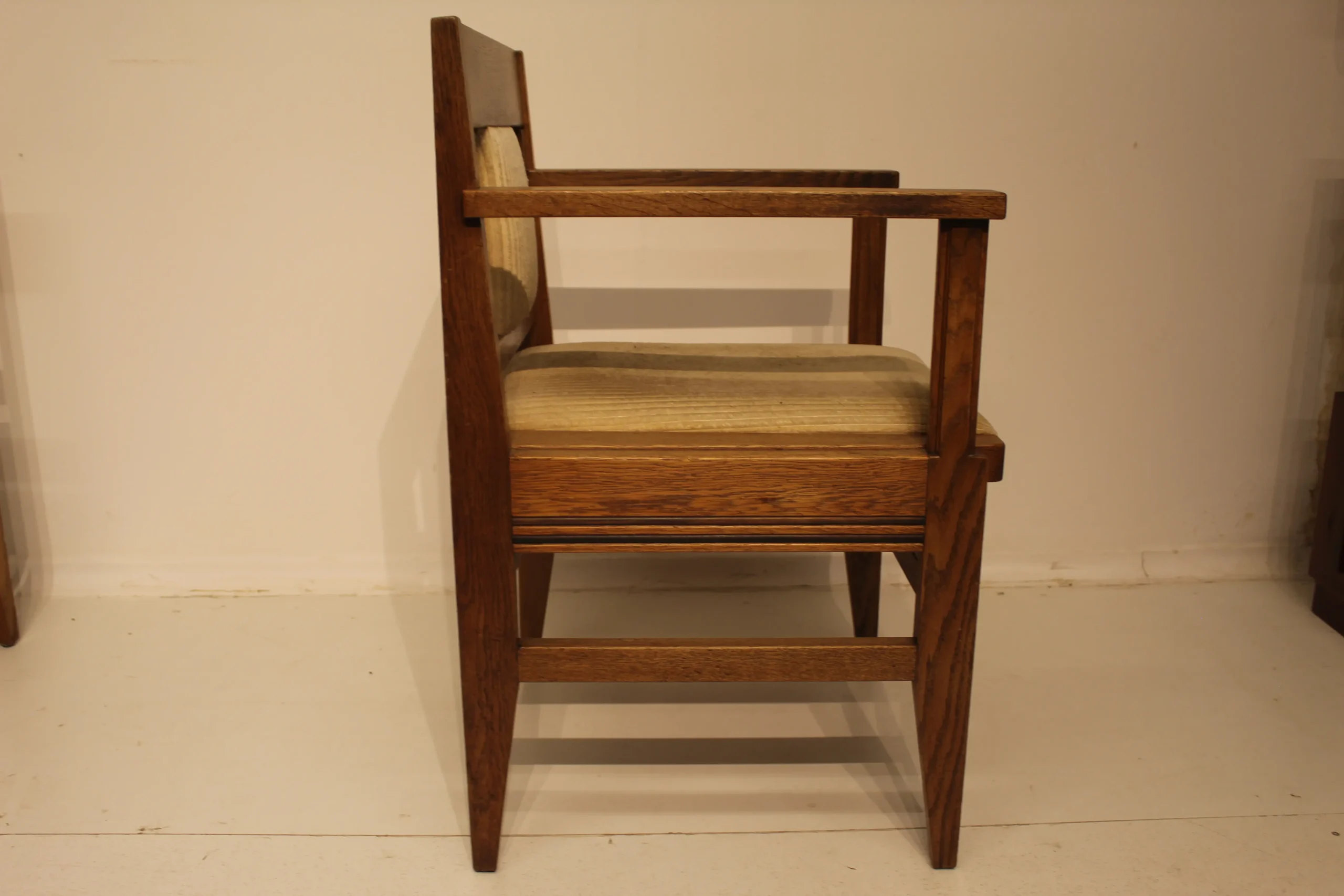 Eiken set van 6 Haagse school stoelen