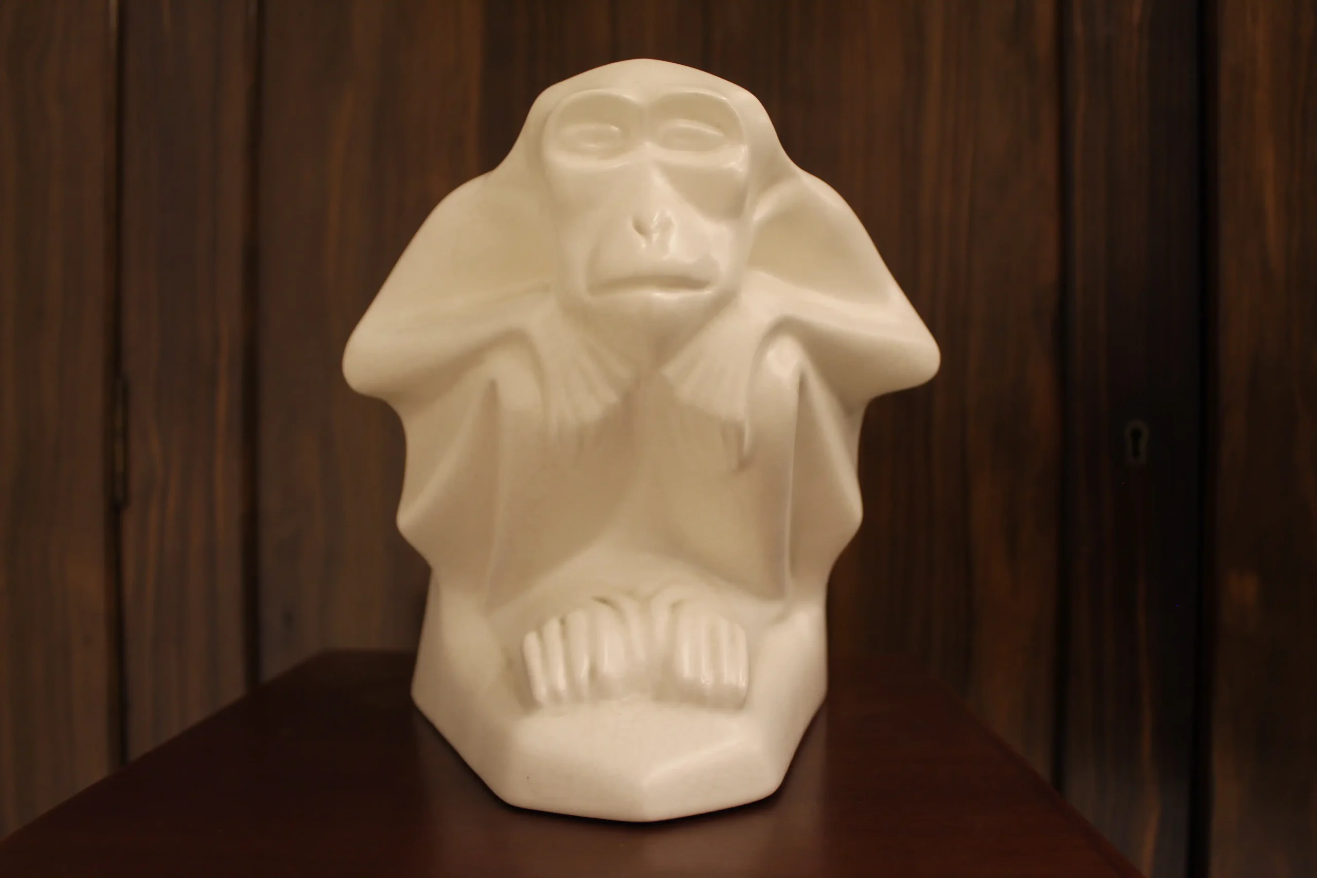 Zuid-Holland plateel beeld van aap