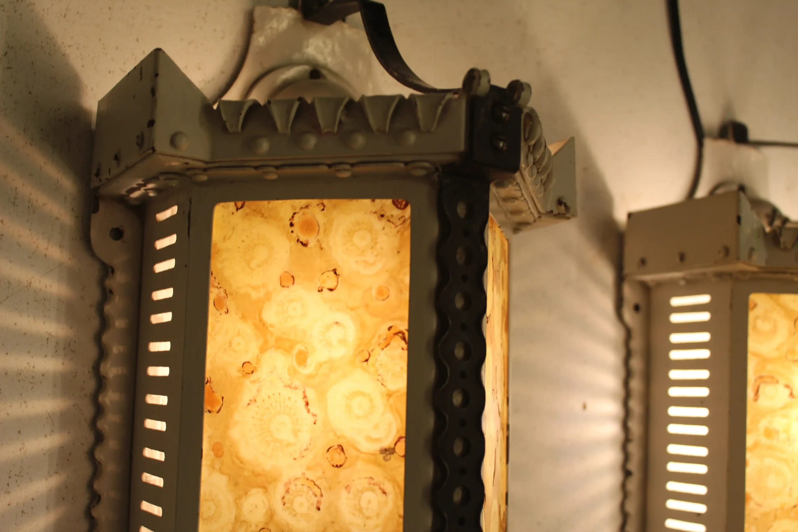 Set wandlampen Winkelman van de Bijl Amsterdamse school.