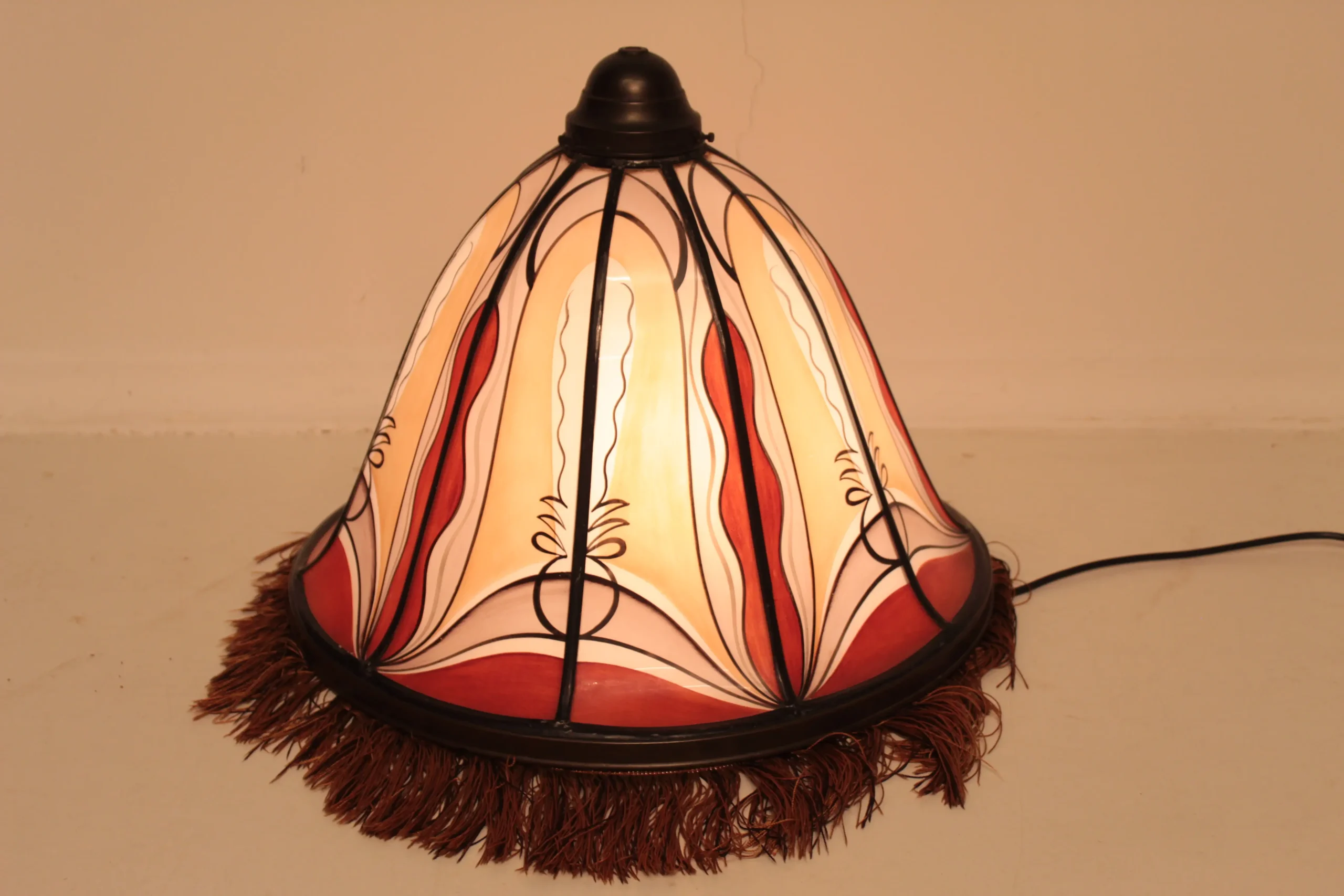 Gebrandschilderde Hanglamp de Nieuwe Honsel