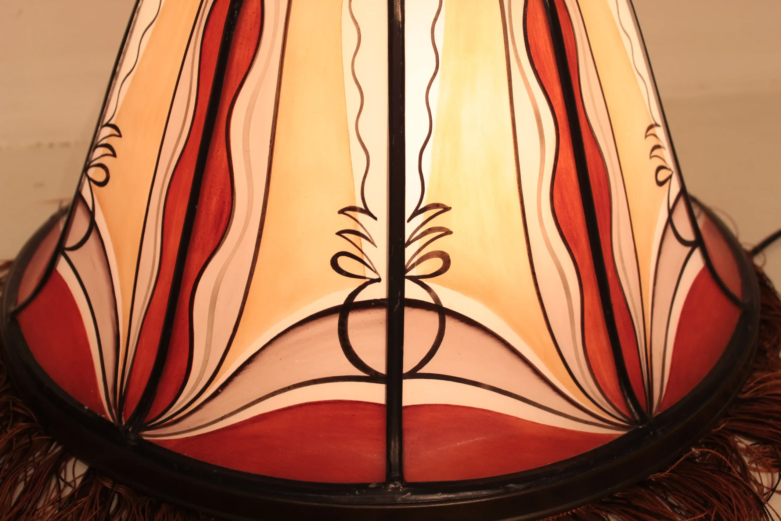 Gebrandschilderde Hanglamp de Nieuwe Honsel